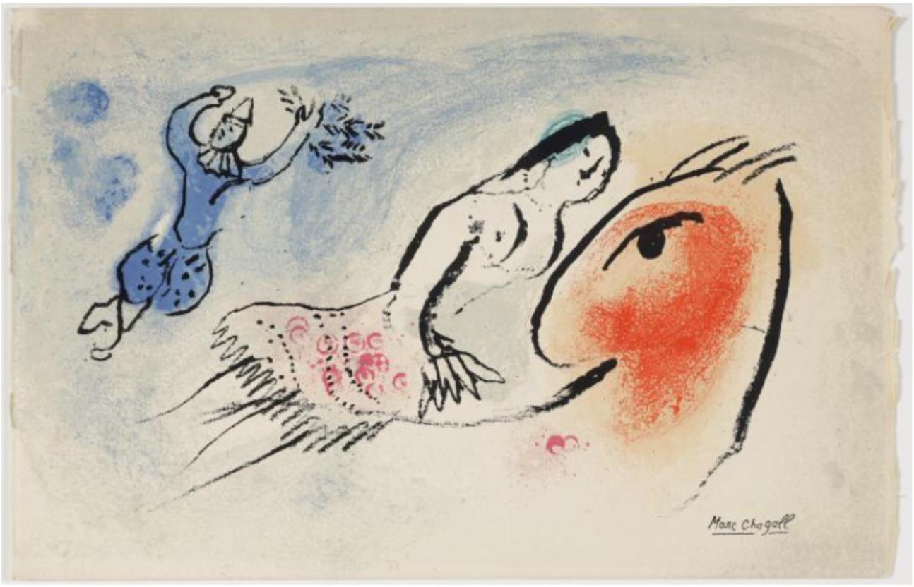 Carte de voeux pour Aimé Maeght, 1960