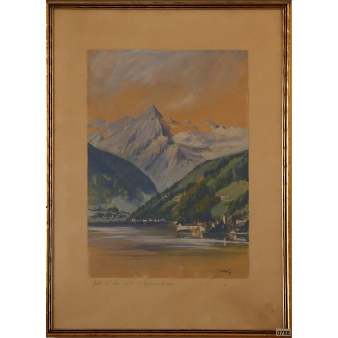 Zell am See mit Kitzsteinhorn (키츠 슈타인이 보이는 쩰암제호수)
